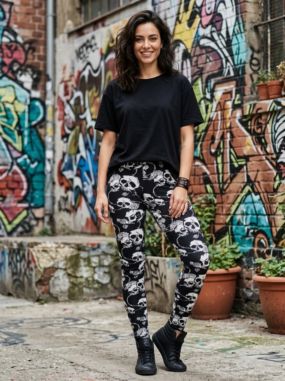 Banned Apparel Skeleton Leggings